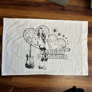 Vintage Hannah Montana Disney Pillowcase | Y2K Pop Star Bedding